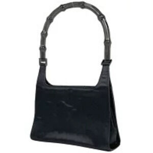 Gucci Bamboo Shoulder Bag Handbag Black